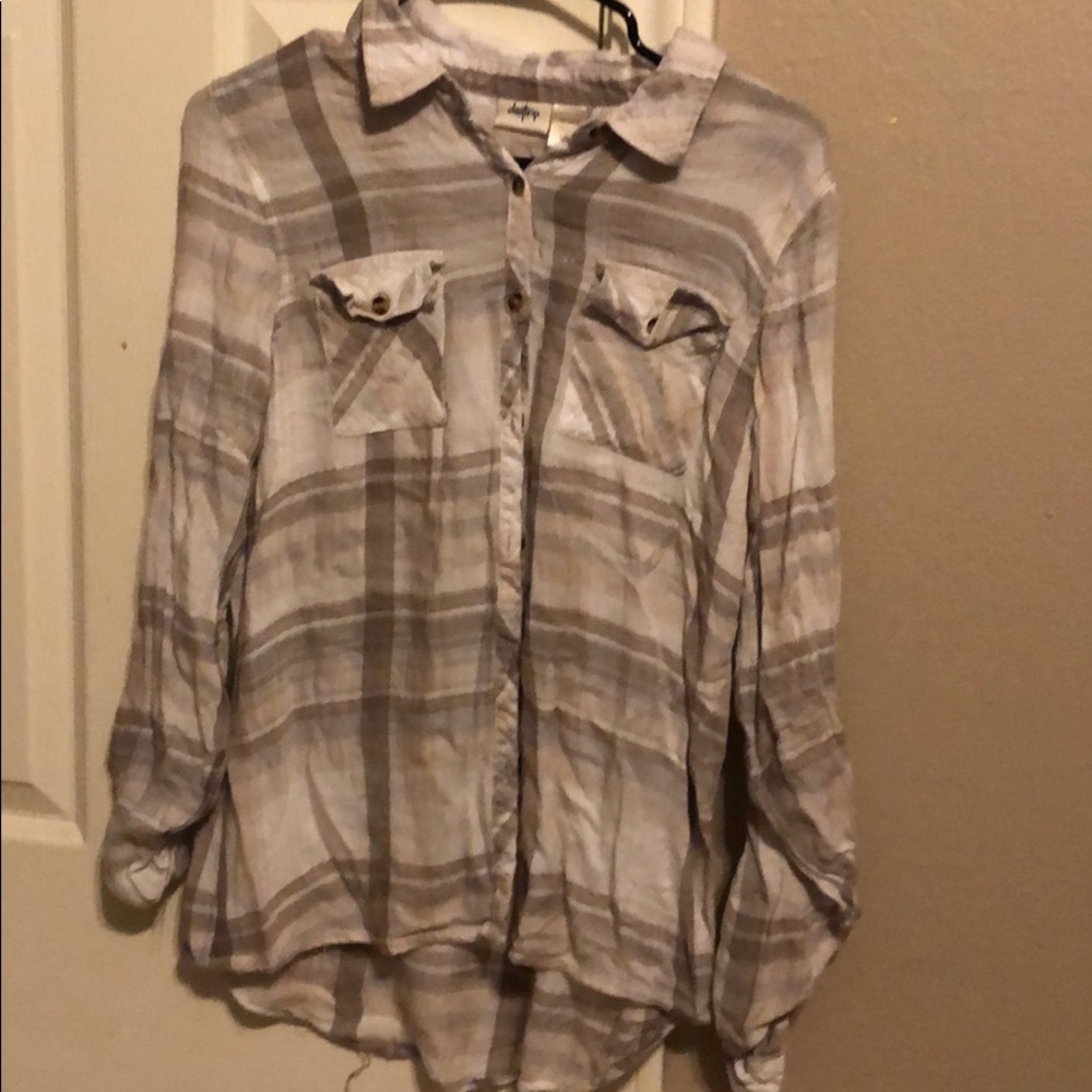 Rayon button up